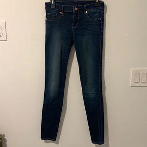 Dark skinny jeans from express